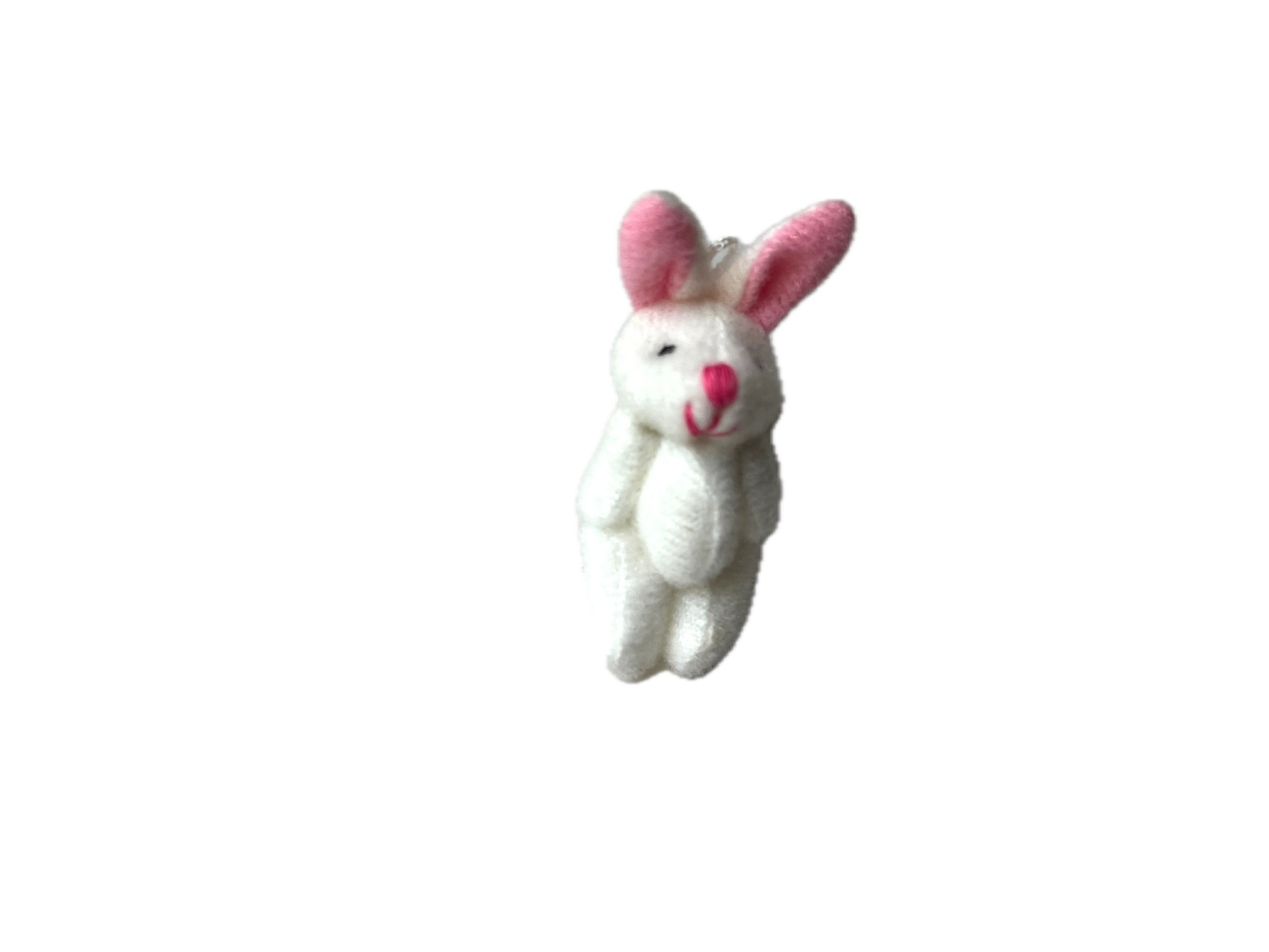 Miniature Stuffed White Bunny Rabbit