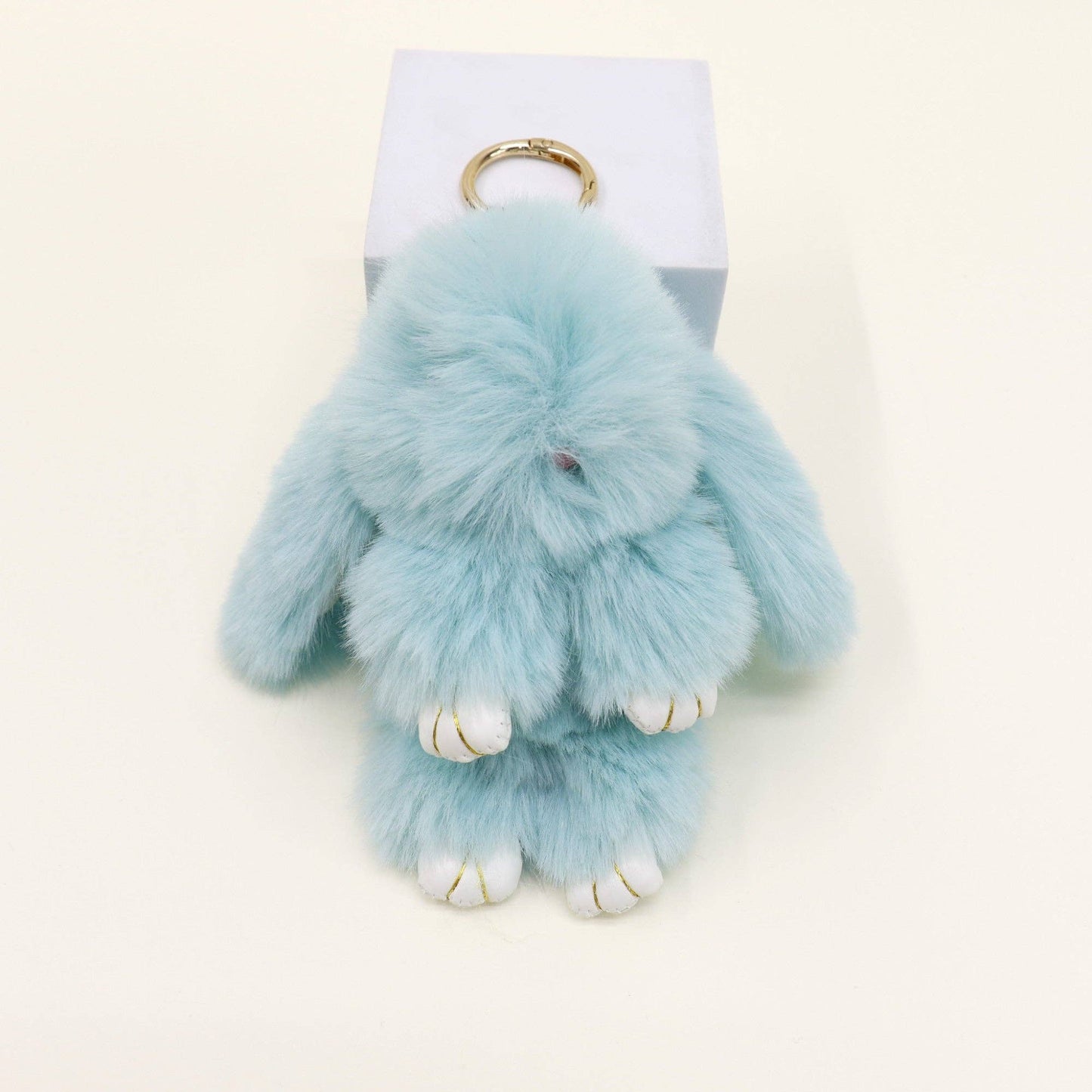 Cut Rabbit Pom Pom Key Chain KC0225-5. (3PC): MINT