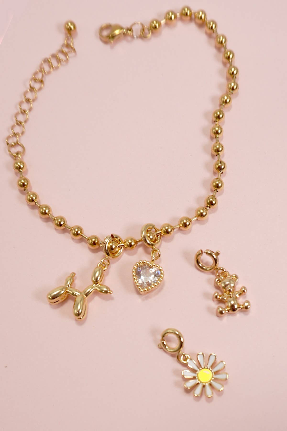 CHARM-18K REAL GOLD DIPPED WITH SPRING RING CLASP | 80CM1100: CROSS2