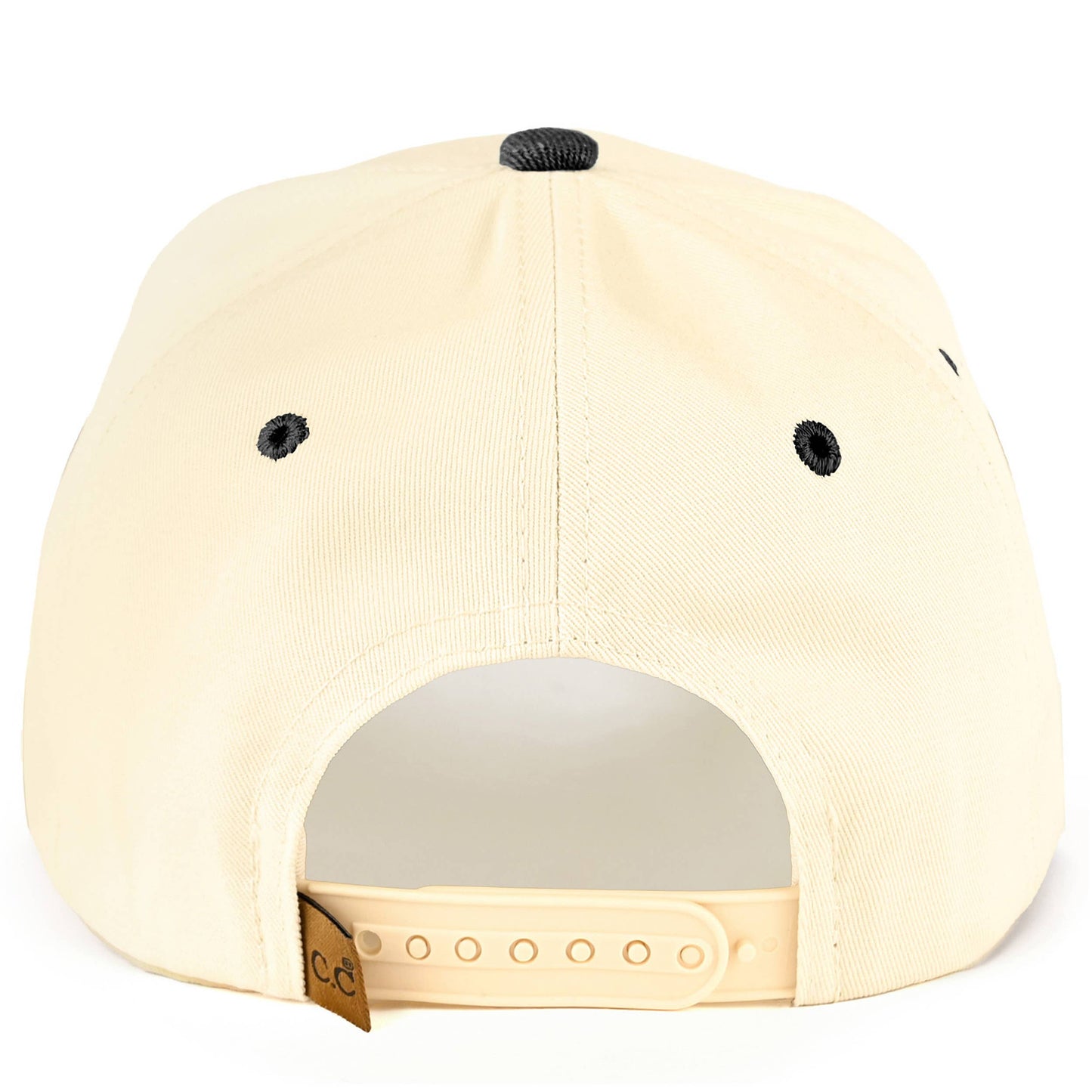 C.C Y'ALL NEED JESUS Embroidered Letter Two Tone Trucker Hat: Beige