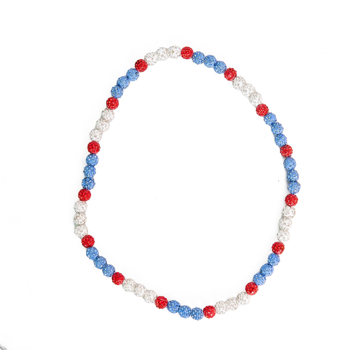 Bling Baseball Necklace: Orange White and Black