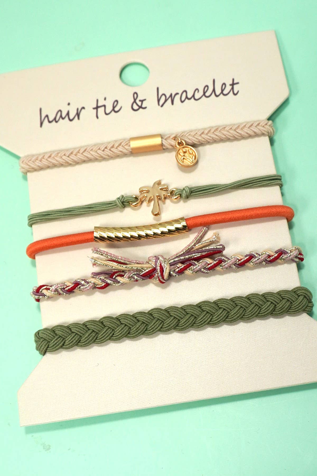 BOHO DUAL FUNCTION KNOT BRACELET HAIR TIES | 40BH104: BOW