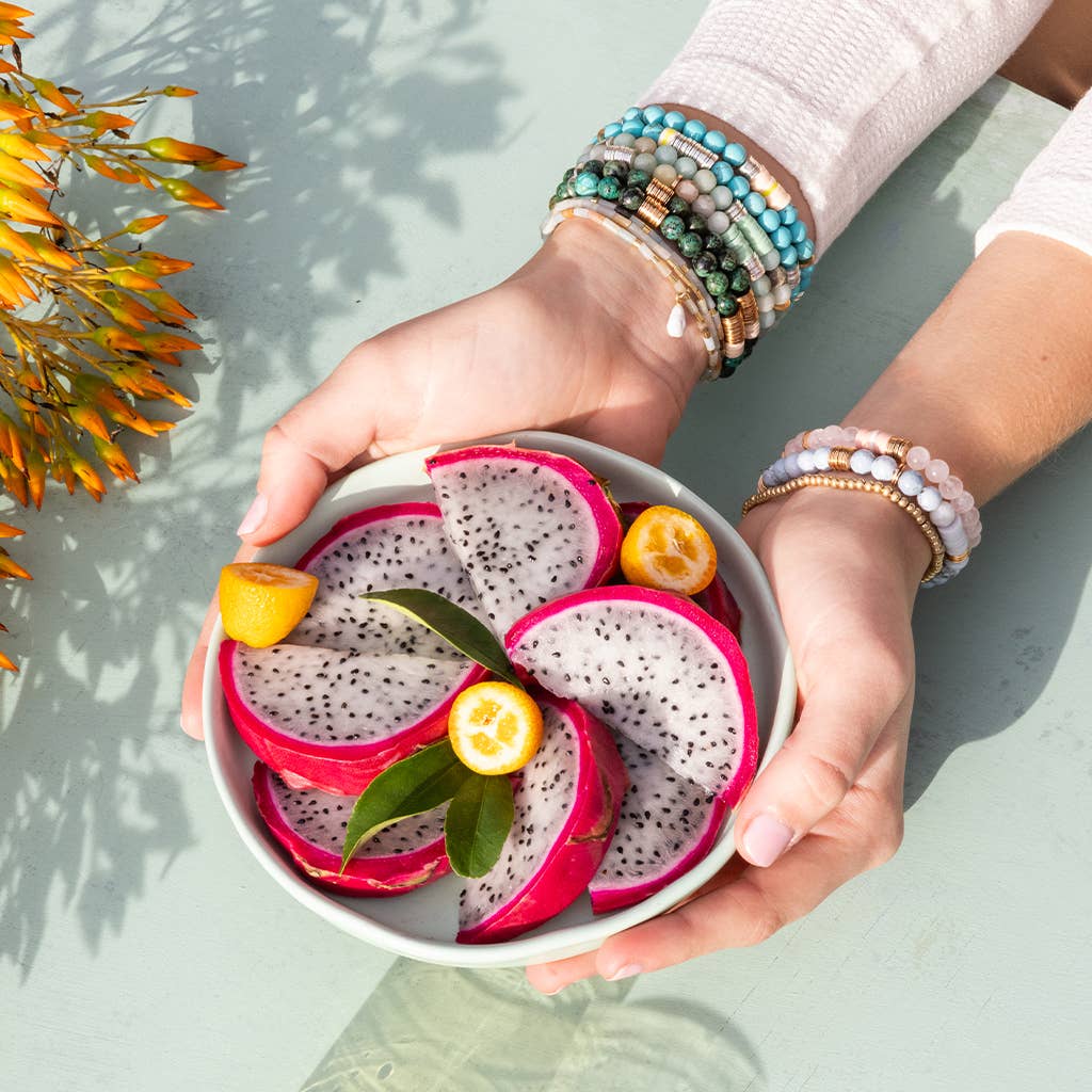 Intermix Stone Stacking Bracelet - Turquoise