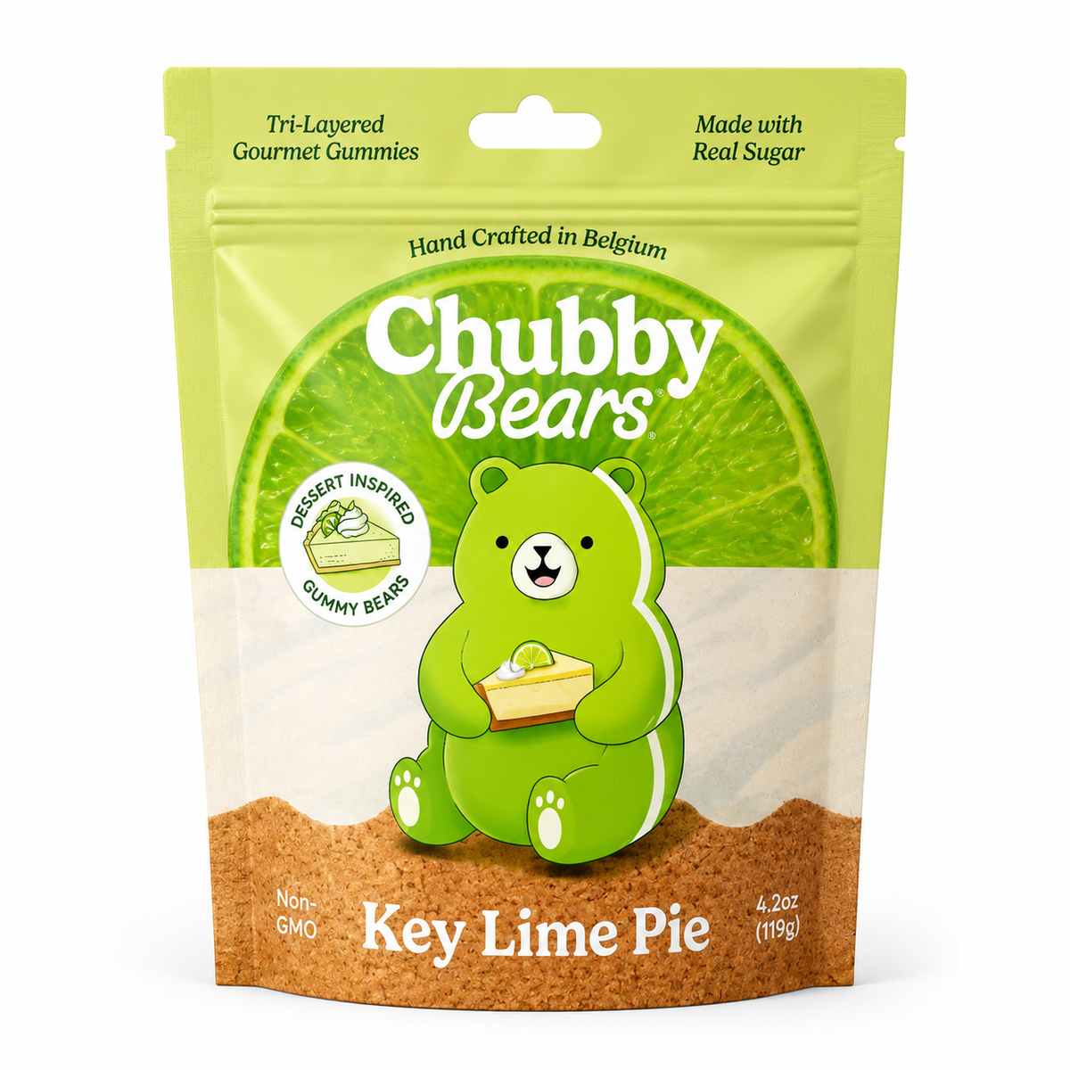 Chubby Bears Key Lime Pie Gummy Bears - 4.2oz