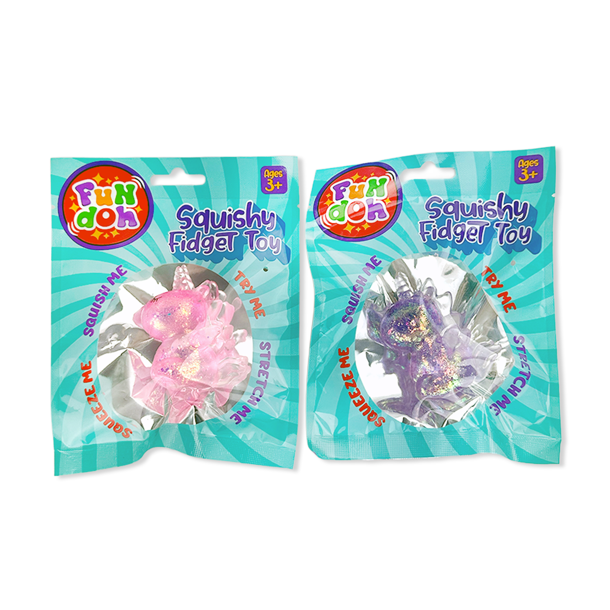 Fun Doh Squish and Squeeze Gummy Fidget Toy - 12/Display: Wholesale Price