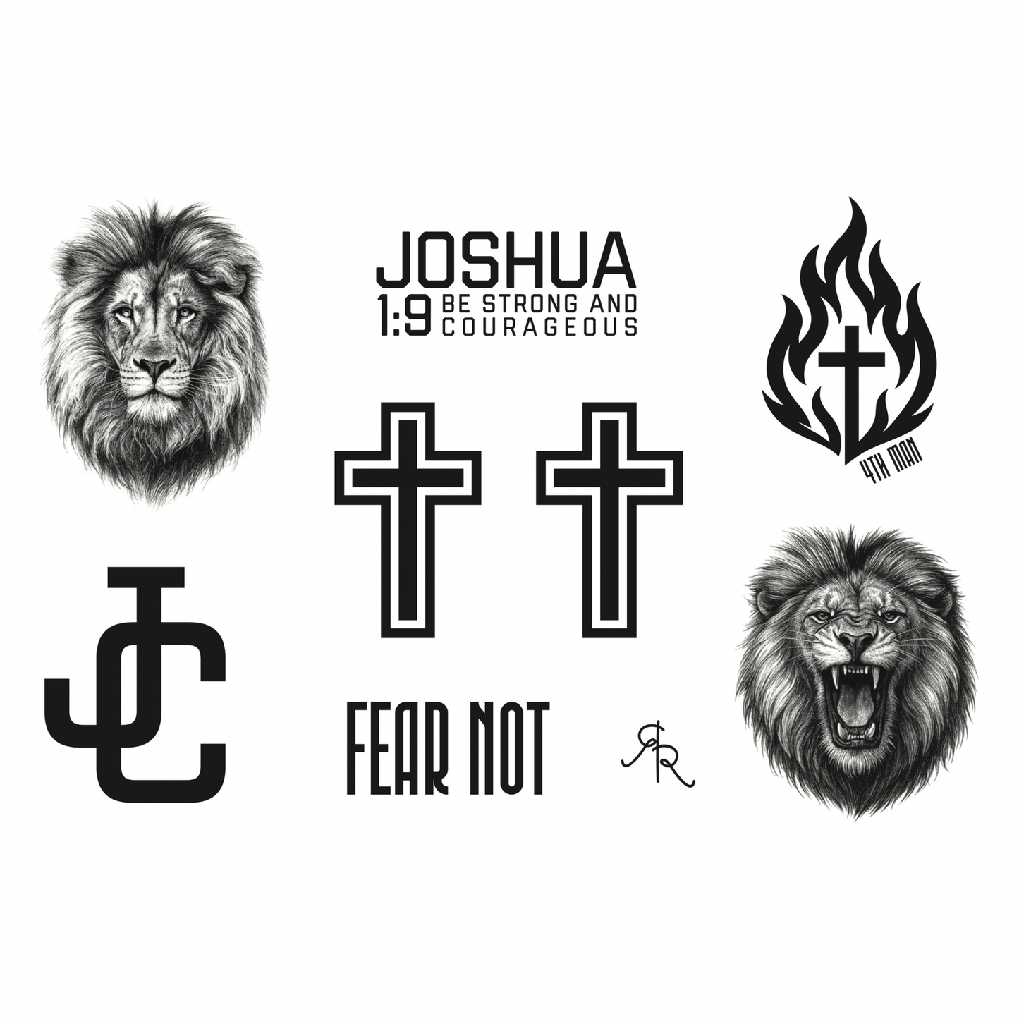 Christian Temporary Tattoos: Fear Not