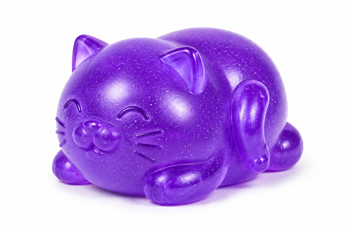 Feelzies Slow Flow™ Fat Cat: Purple Haze