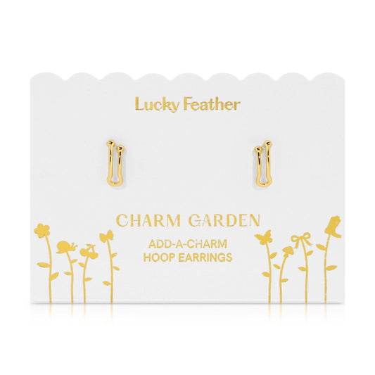 Charm Garden Add-A-Charm Gold Hoop Earrings