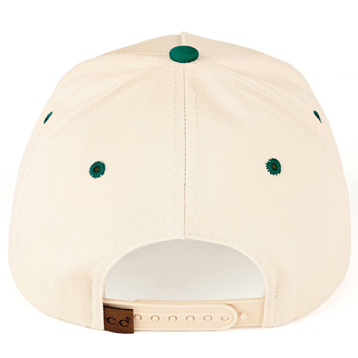 C.C Y'ALL NEED JESUS Embroidered Letter Two Tone Trucker Hat: Beige