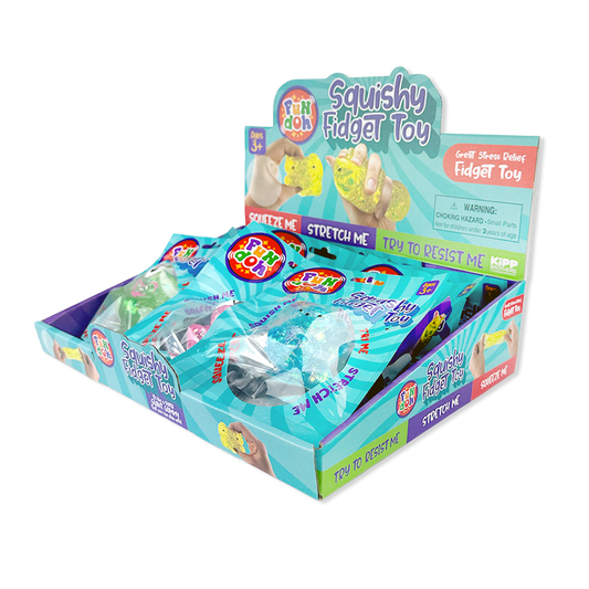 Fun Doh Squish and Squeeze Gummy Fidget Toy - 12/Display: Wholesale Price