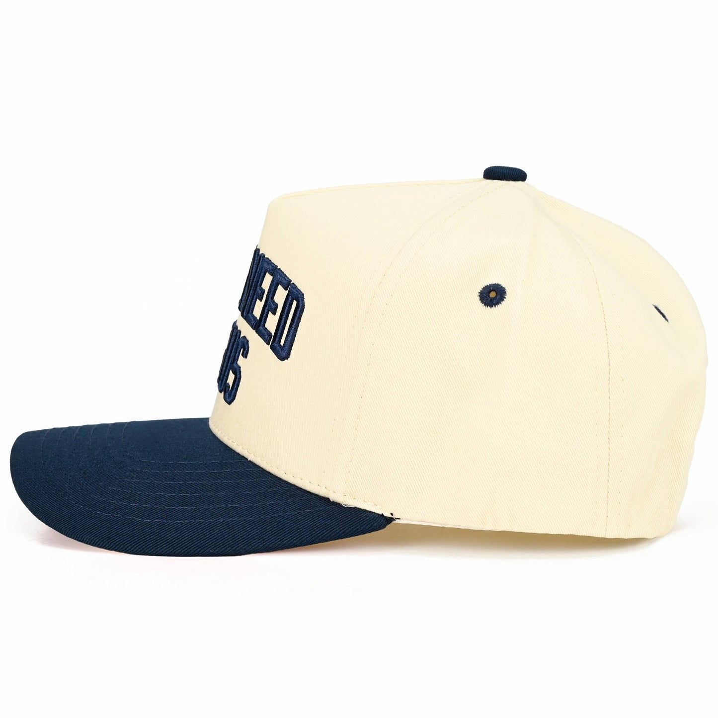 C.C Y'ALL NEED JESUS Embroidered Letter Two Tone Trucker Hat: Beige