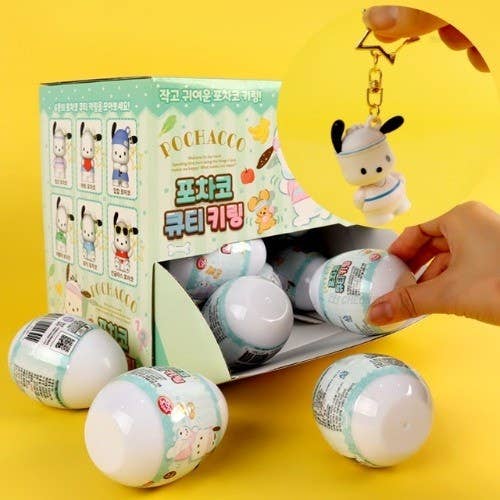 Sanrio Cute Pochacco Figure Key Ring Random Capsule BOX