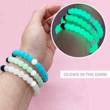 Load image into Gallery viewer, Beaded Glow In The Dark Bubble Bracelets - 6 Pack