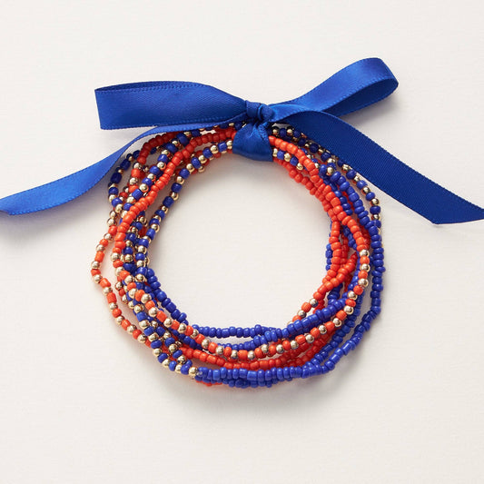 College Football Seed Bead Bracelet: FLORIDA