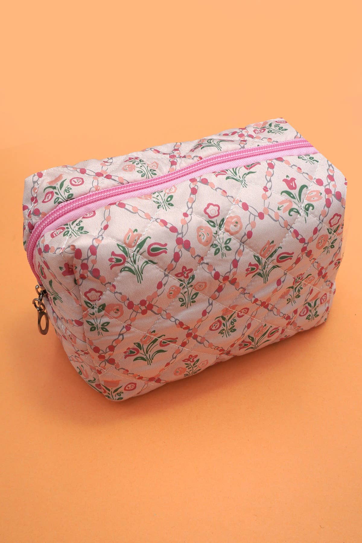 FLORAL TOILE PATTERN MAKEUP COSMETIC POUCH BAG | 40P562: E