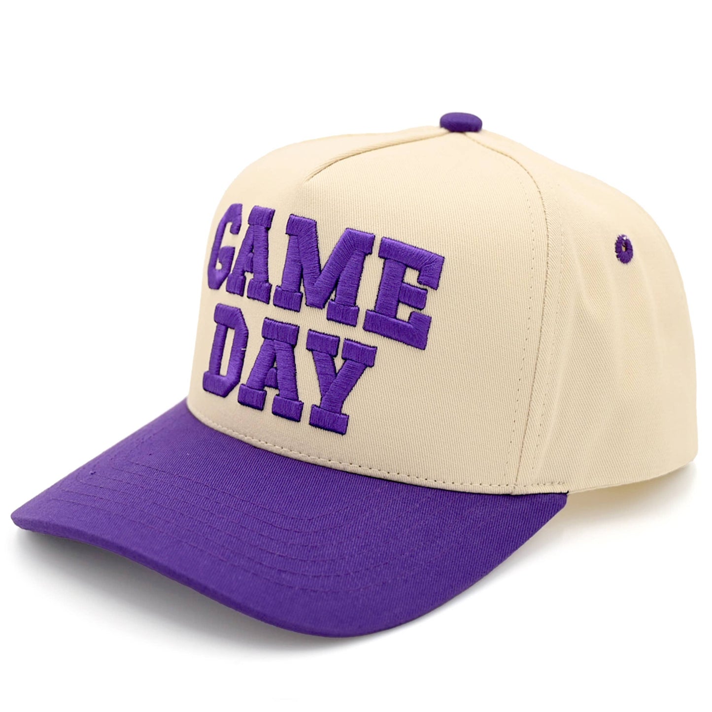 C.C GAME DAY Embroidered Cotton Baseball Cap: Dark Green