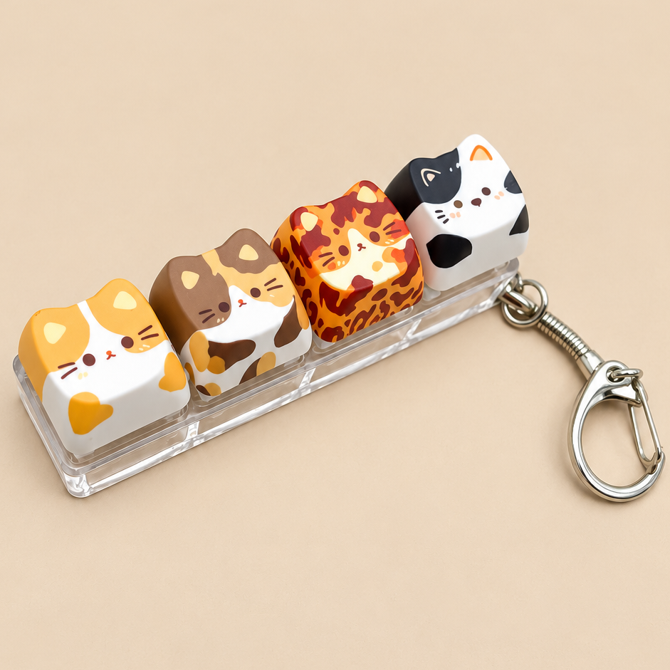 Printed Keyboard Fidget Stress Relief Keychain | 40KC205: F