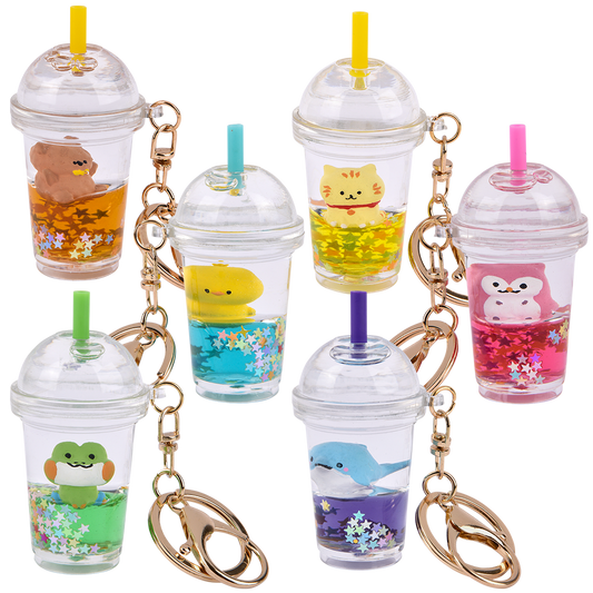 (T) 3" KAWAII ANIMAL SMOOTHIE LIQUID CLIP ON