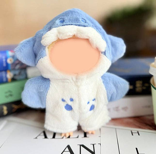 Labubu imitate Bee Shark Dinosaur Costume Cute clothes: Shark#2
