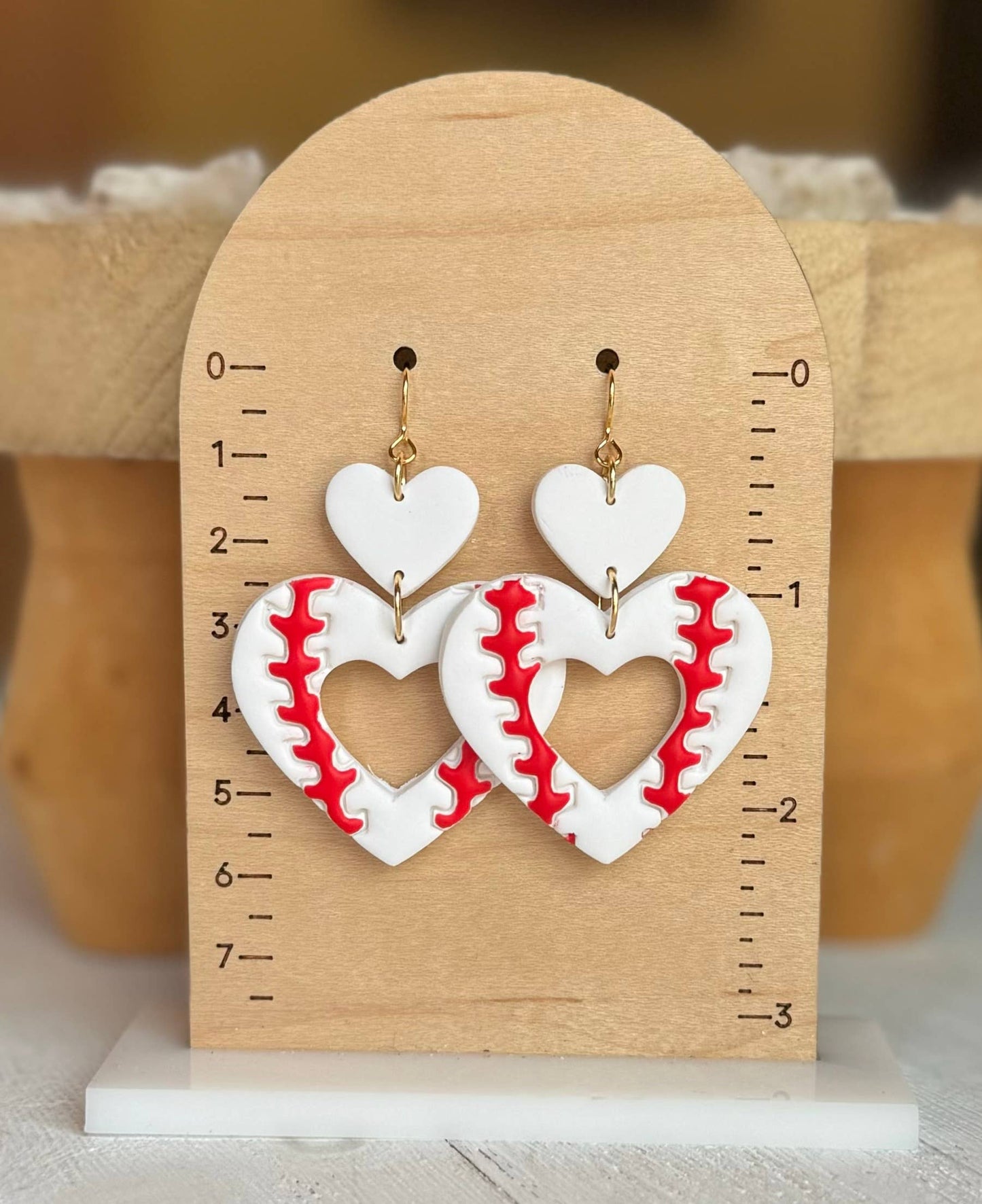 Baseball Earrings: Baseball Studs