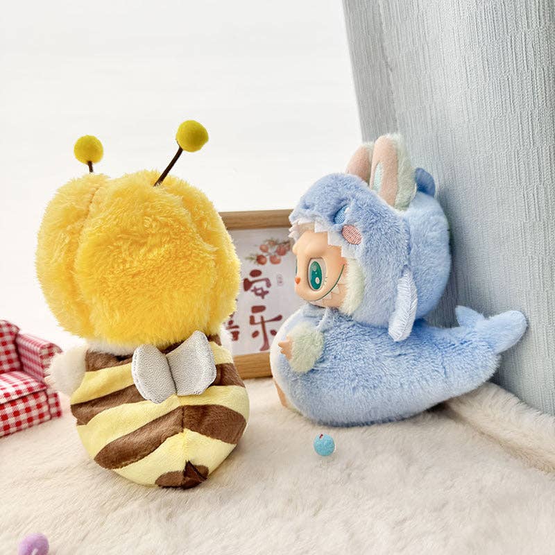 Labubu imitate Bee Shark Dinosaur Costume Cute clothes: Bee
