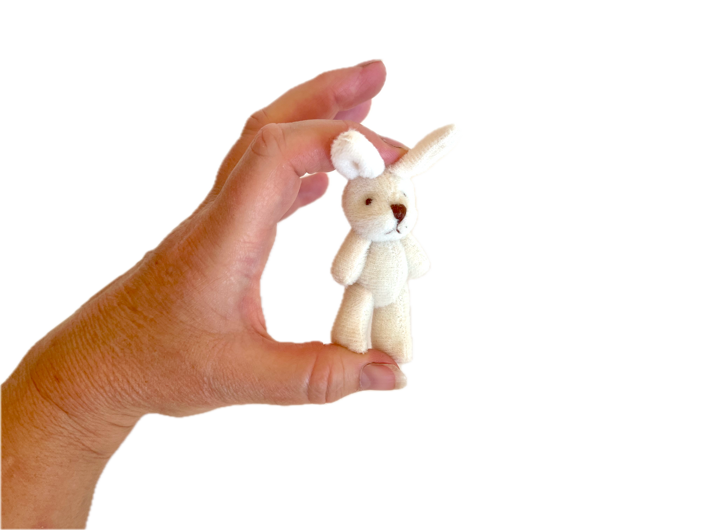 Small Stuffed Animal Plush Bunny Rabbit (large cream) 