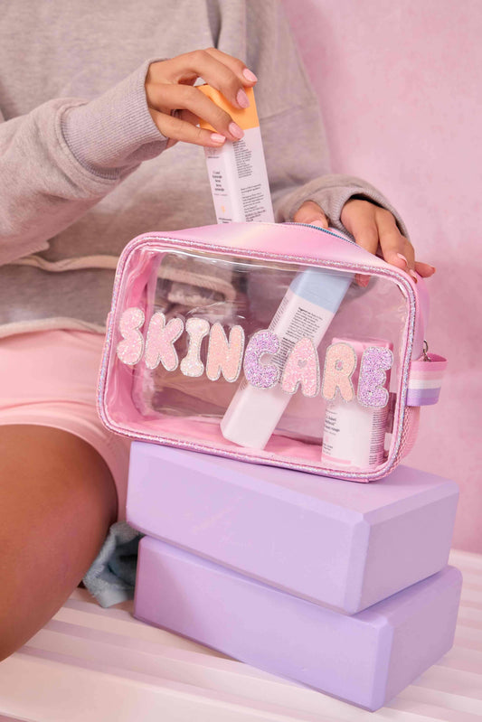 'Skincare' Clear Pouch