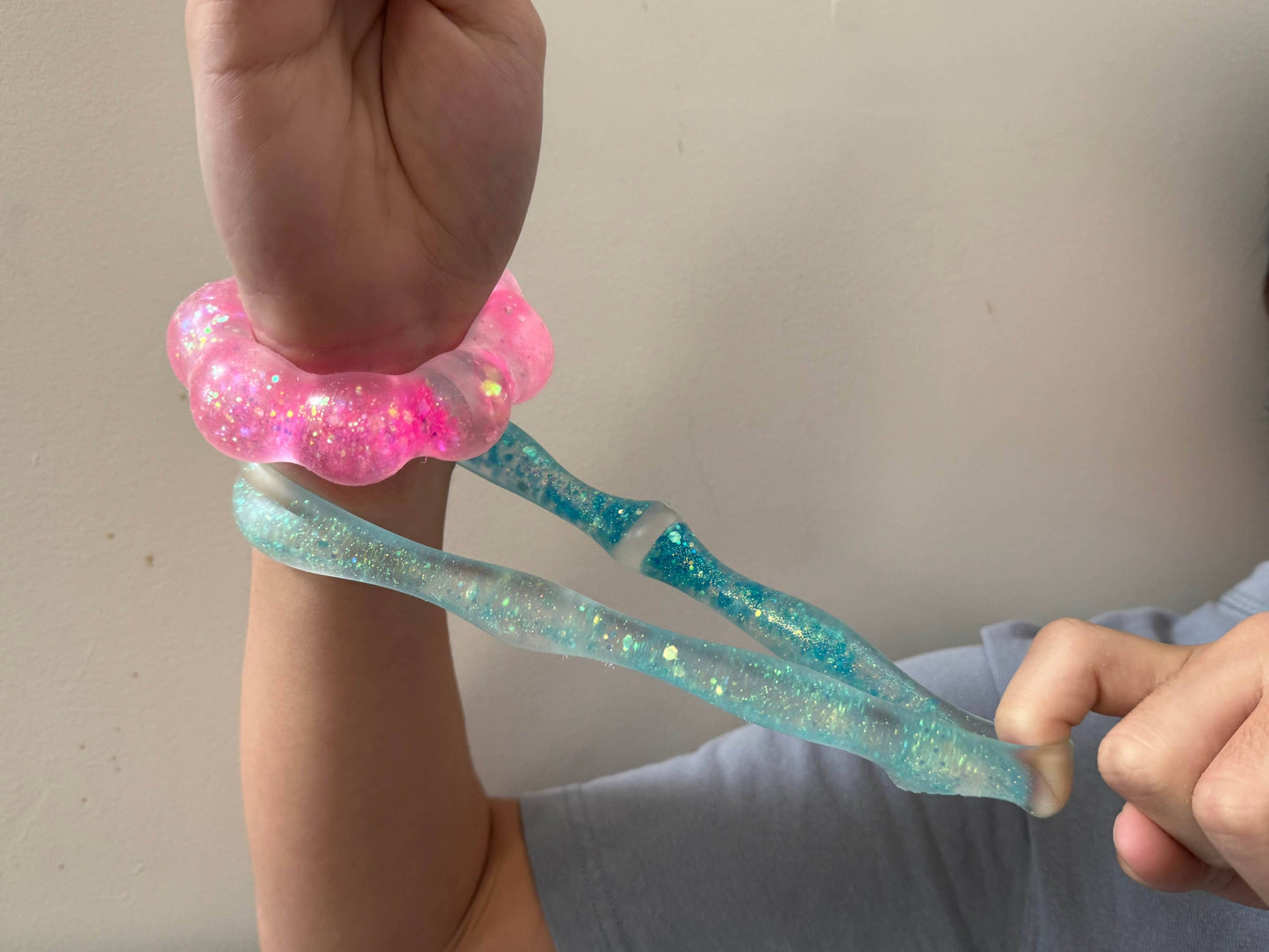Feelzies™ Original Squishy Bracelet: Bubblegum Glow