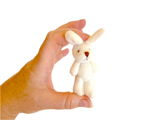 Small Stuffed Animal Plush Bunny Rabbit (large cream) 