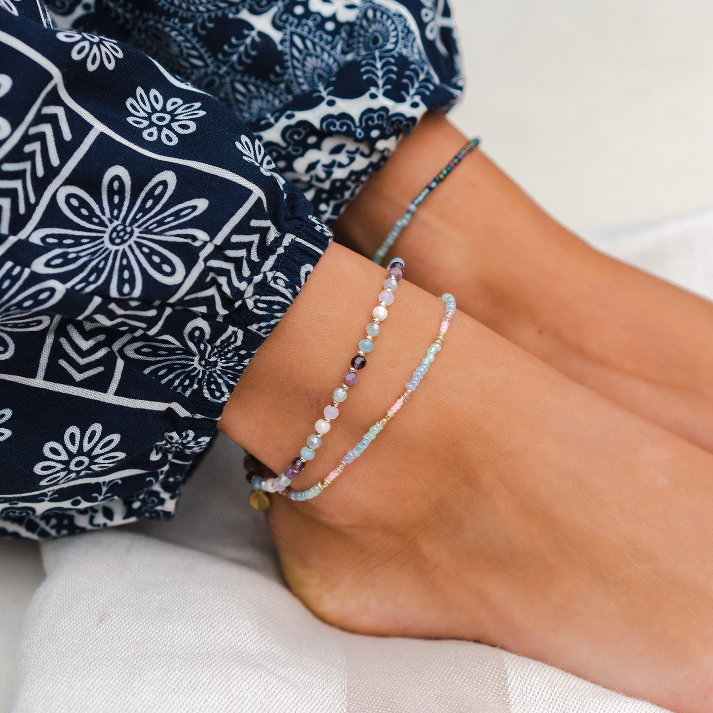 Beaded Anklets (10 Pack Assortment)