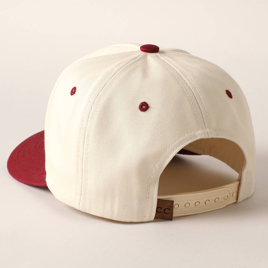 Plain Two-Tone Canvas Cotton Trucker Hat: SKY BLUE / ONE SIZE