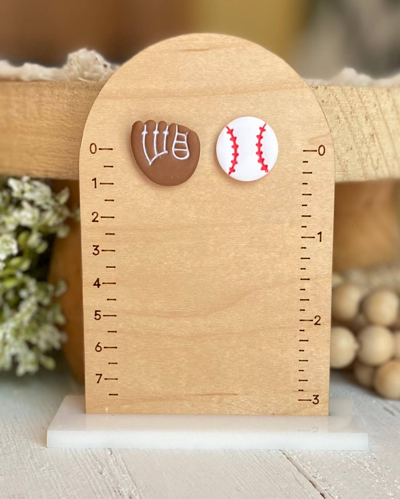 Baseball Earrings : Gold Bow Baseball Dangles