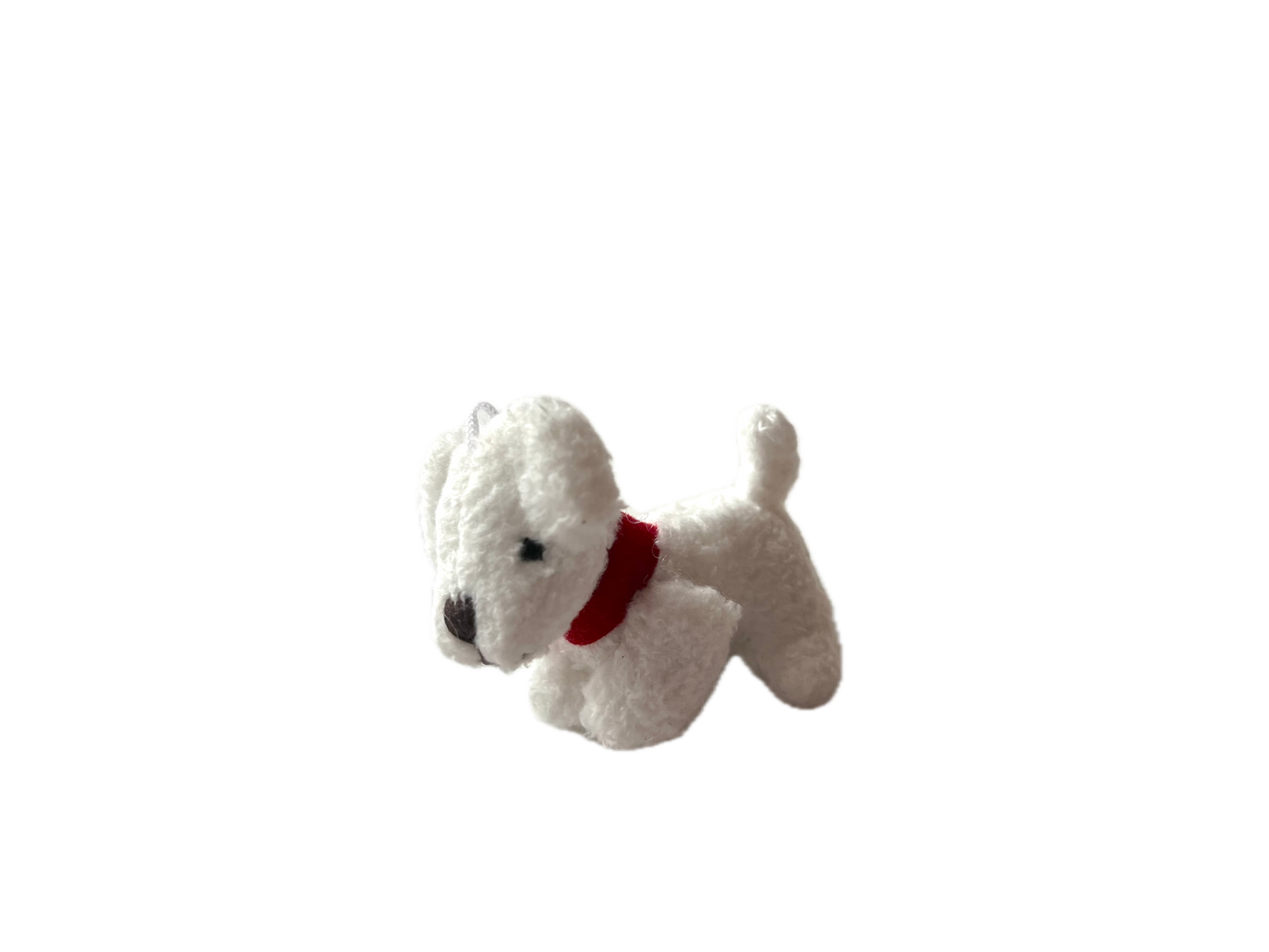 Small Plush Puppy Dog Dollhouse Bag Charm Craft