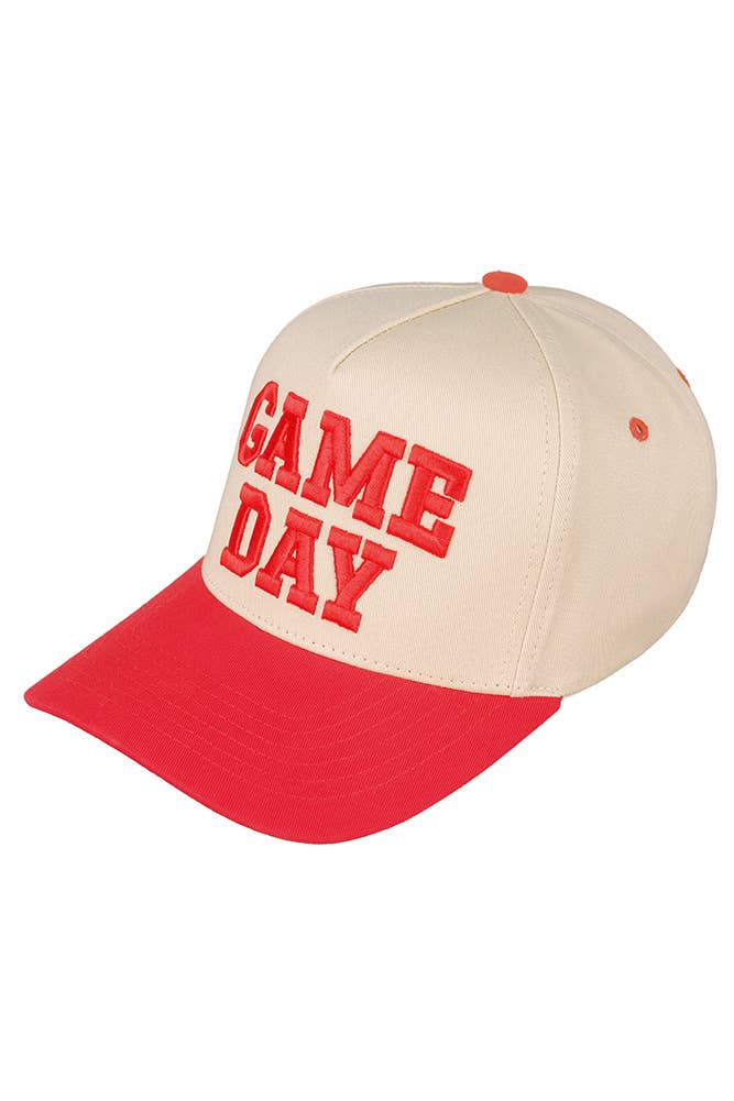 C.C GAME DAY Embroidered Cotton Baseball Cap: Dark Green