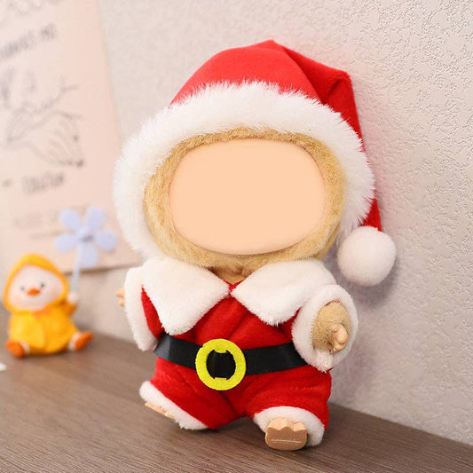 Labubu Christmas dress up dolls Xmas clothes: Christmas clothes 2pcs set