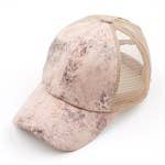 CC Faux Leather Pony Cap | Criss-Cross ( BT-923 ): Rose