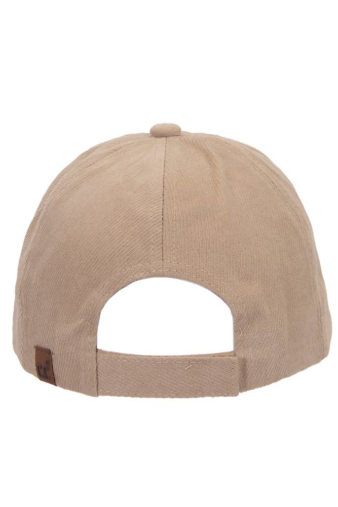 C.C Brushed Twill Baseball Cap: Dusty Rose