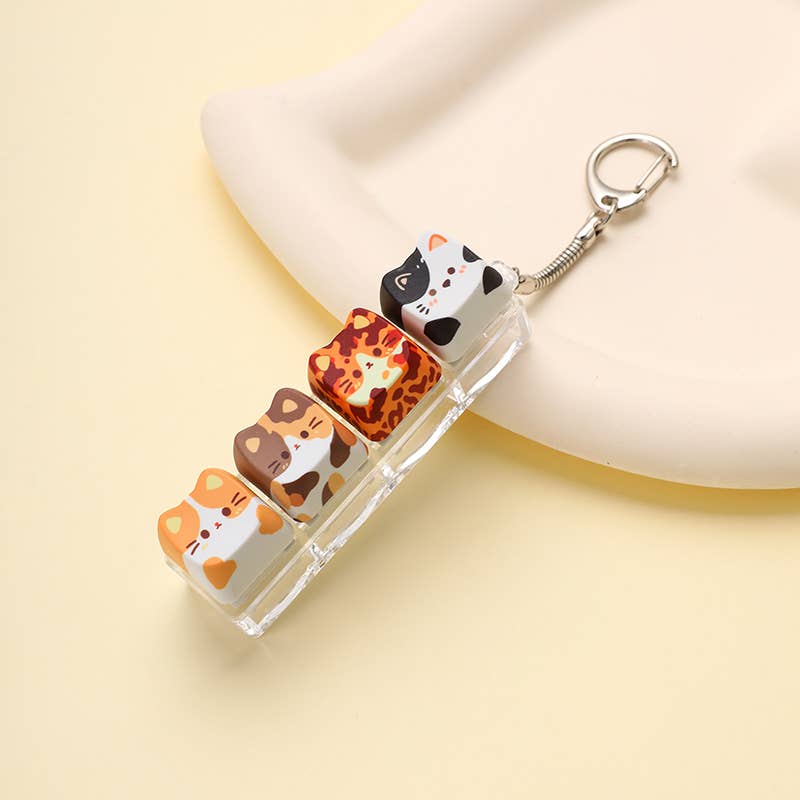 Printed Keyboard Fidget Stress Relief Keychain | 40KC205: F