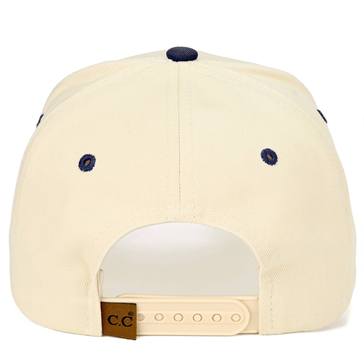 C.C Y'ALL NEED JESUS Embroidered Letter Two Tone Trucker Hat: Beige