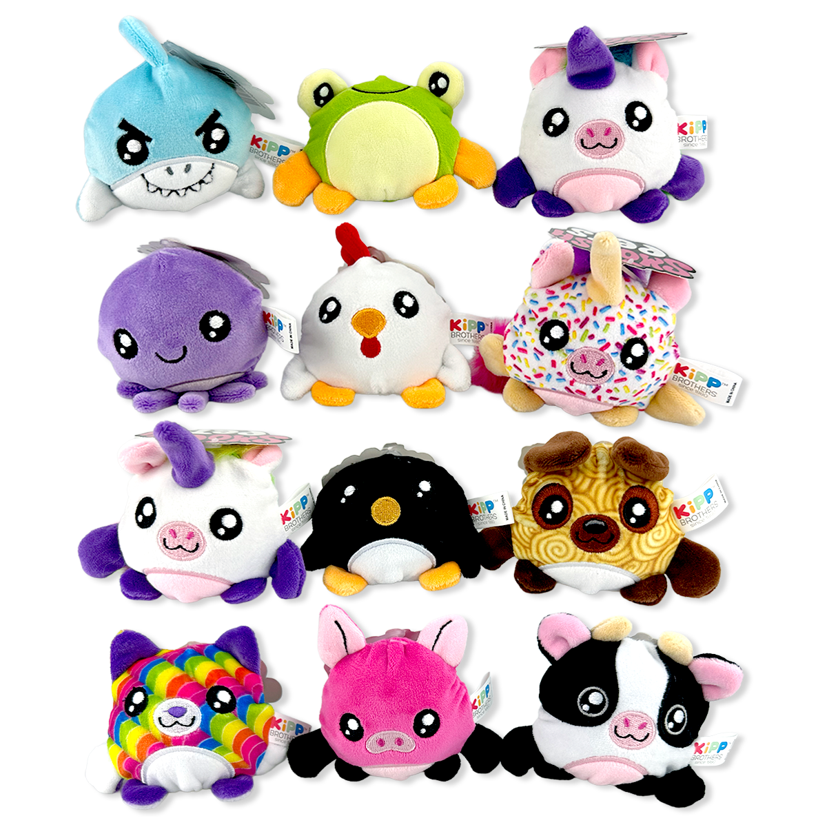 Smoosh Pets Soft Squishy Plush Ball Assortment - 12/Display: Wholesale Price