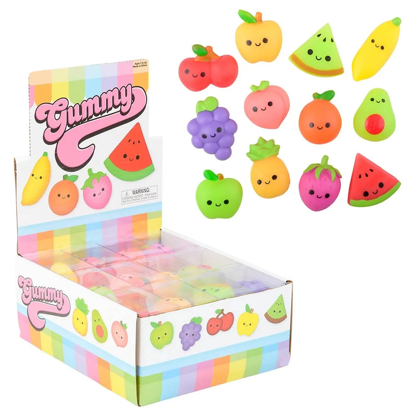 Fruity & Gummy Soft Squishy Kids Toy- Assorted