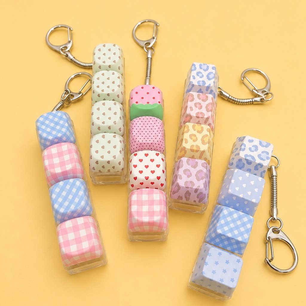 Printed Keyboard Fidget Stress Relief Keychain | 40KC205: A