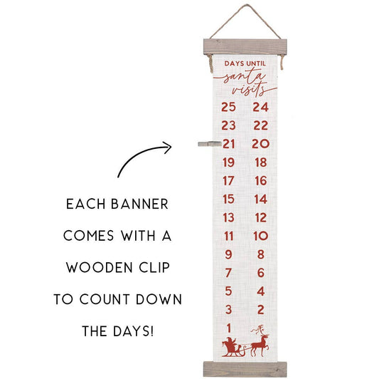 Santa Visits - Hanging Canvas