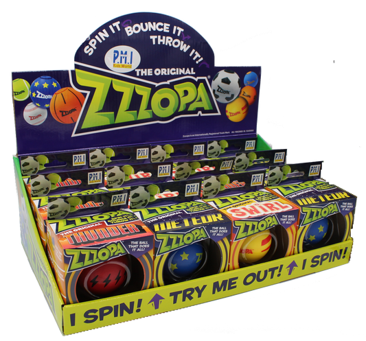 Zzzopa FUN- World's only fidget spinning bouncy ball!