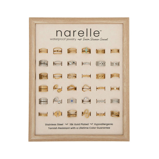Waterproof Rings Narelle 36 Piece Set with Retail Display
