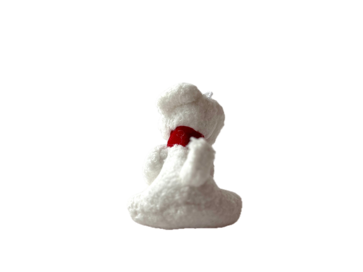 Small Plush Puppy Dog Dollhouse Bag Charm Craft