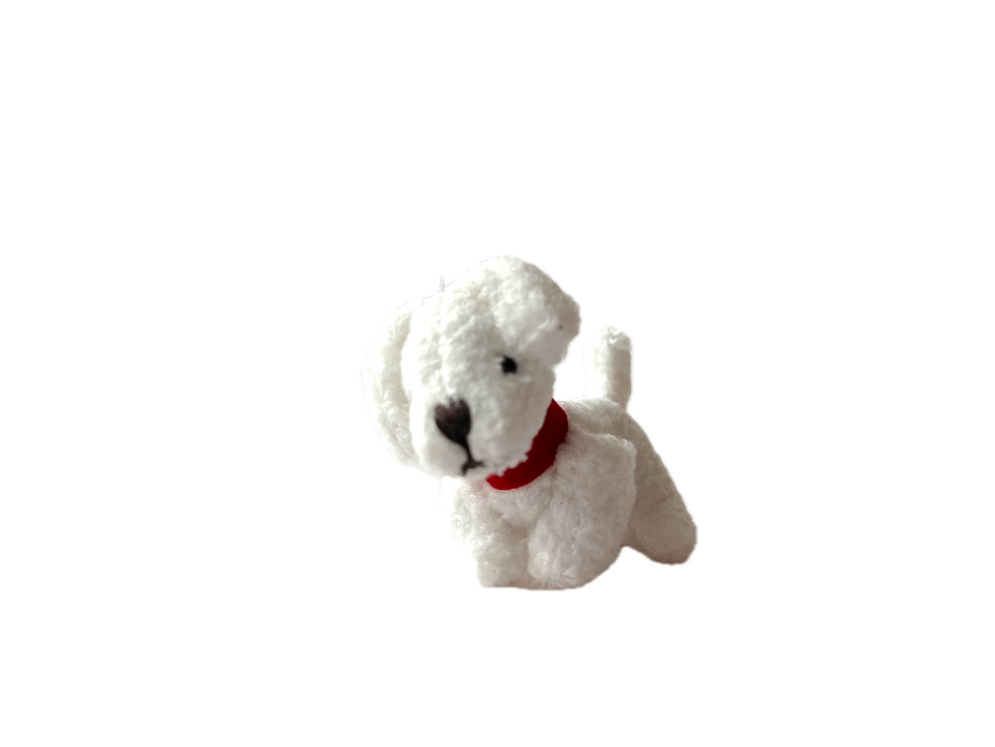 Small Plush Puppy Dog Dollhouse Bag Charm Craft