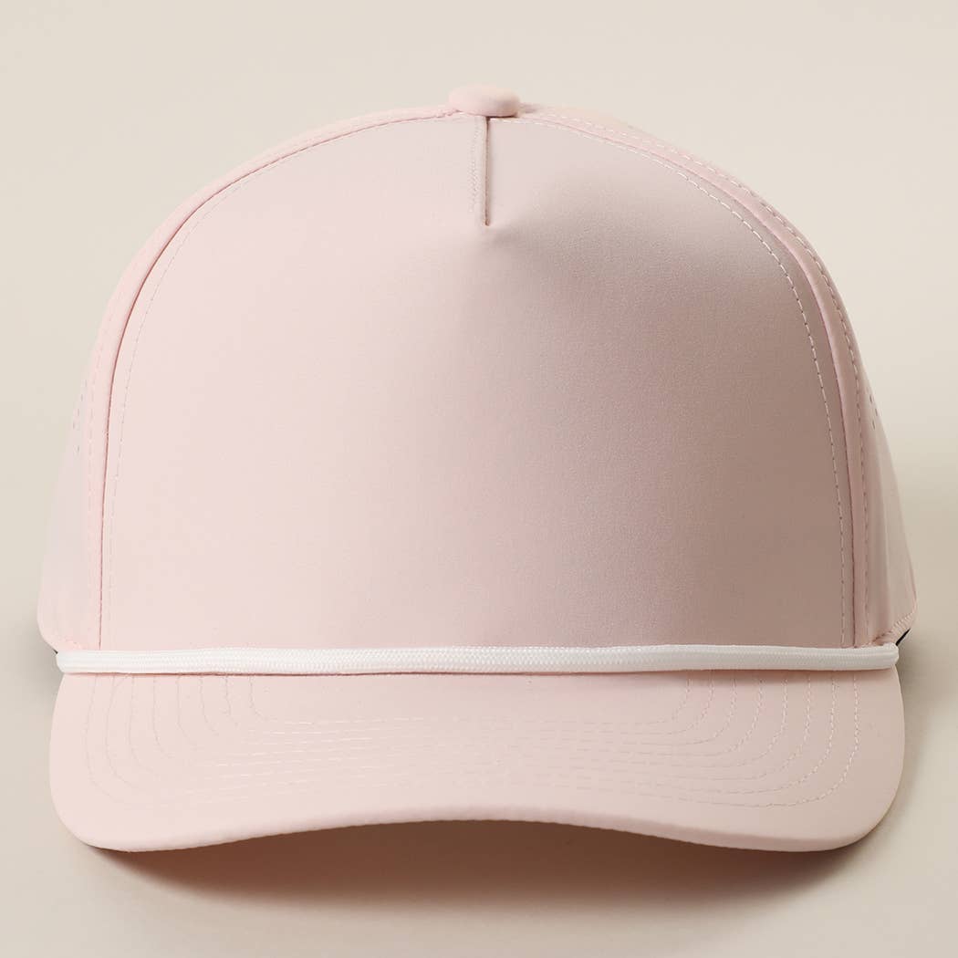 Solid Color 5 Panel Premium Materials Trucker Hat: PUTTY / ONE SIZE