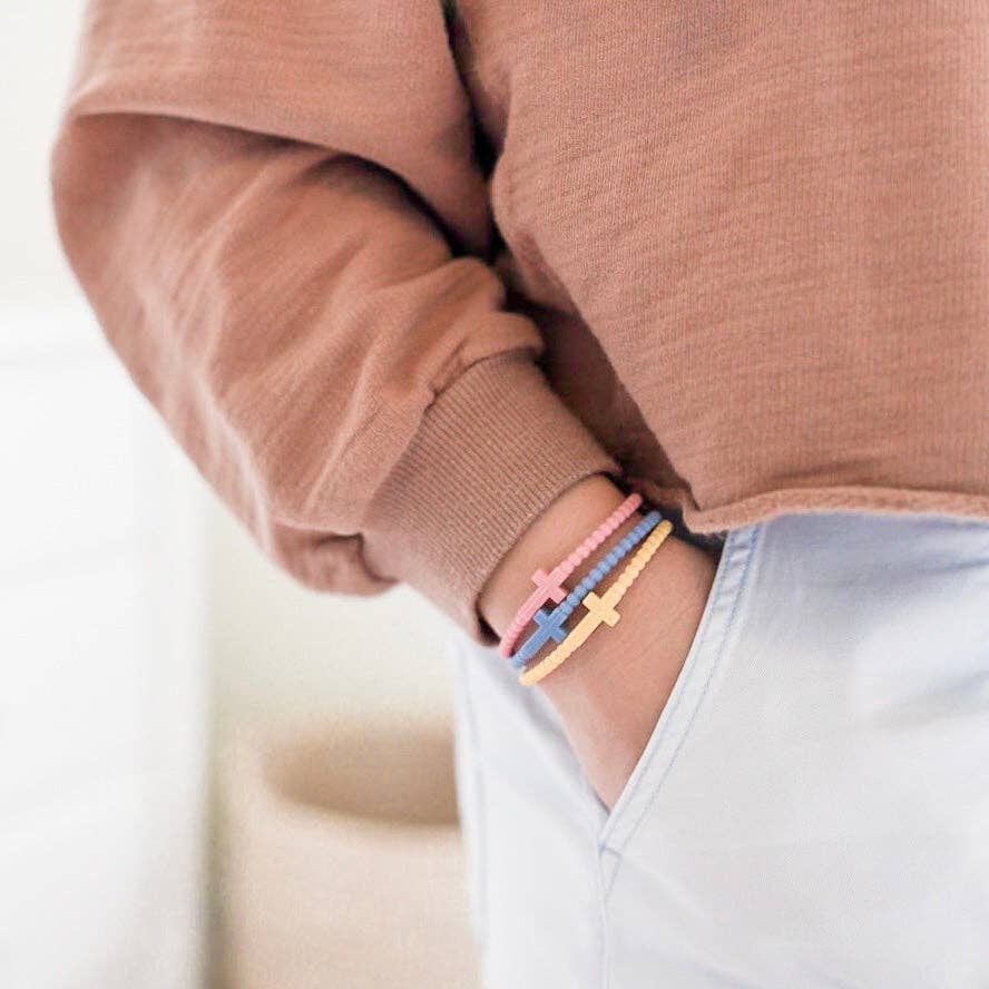 Jesus Bracelets - 25 Packs: Shimmering Sands (25 Pack) / Medium