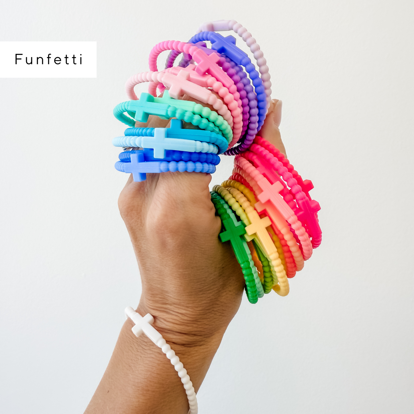 Jesus Bracelets - 25 Packs: Shimmering Sands (25 Pack) / Medium